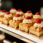 Close up of bakewell cakes, part of the meetings food options available at Mercure hotels