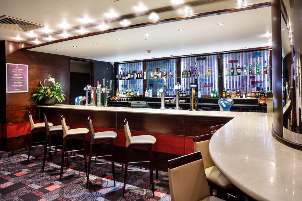 The bar at Mercure Chester Abbots Well Hotel