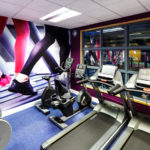 Treadmills, exercise bikes and rowing machines in the Feel Good Health Club at Mercure Chester Abbots Well Hotel