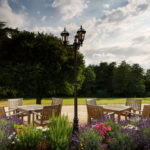 Gardens and flower beds at Mercure Gloucester Bowden Hall Hotel