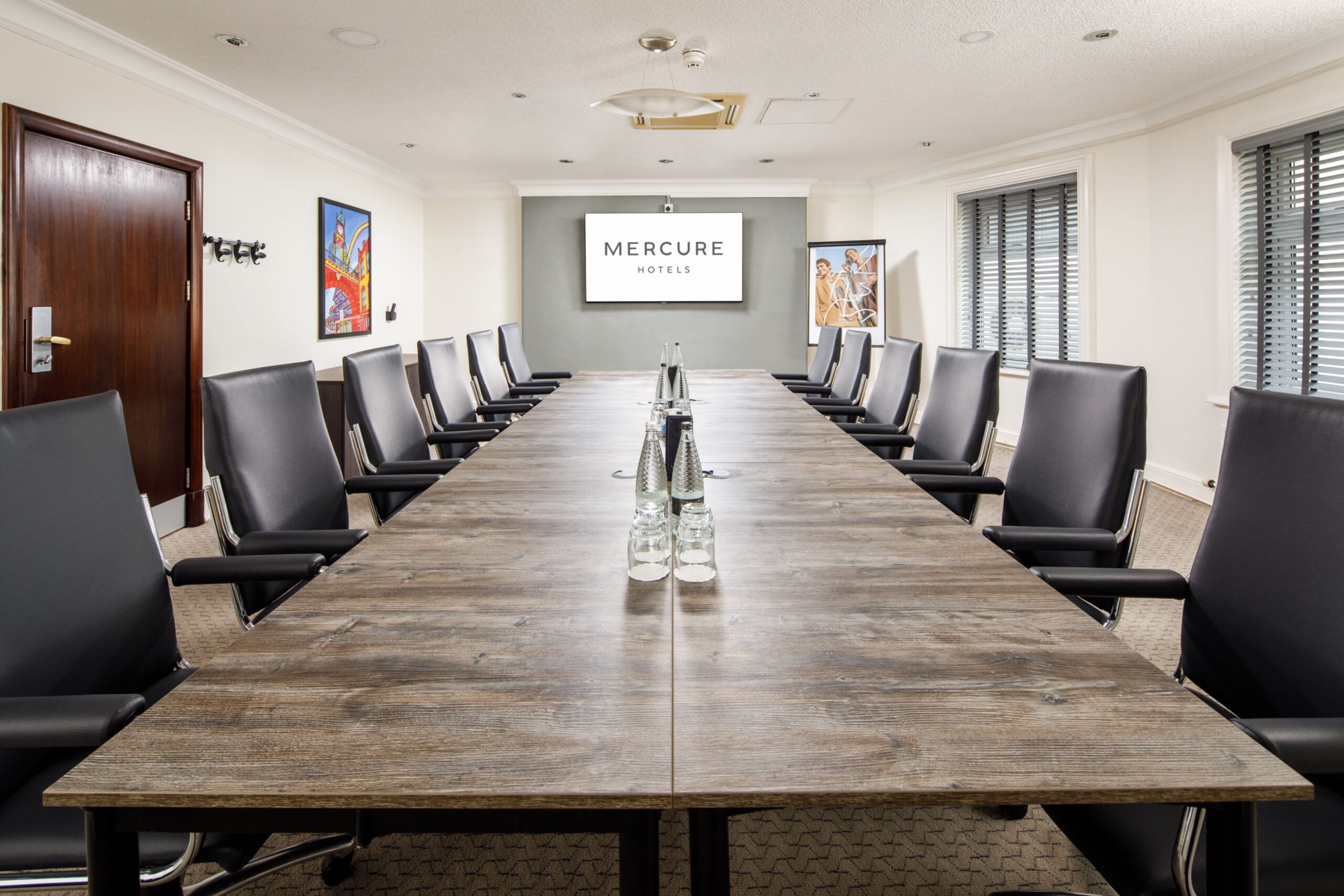 Meeting room set out in boardroom setting