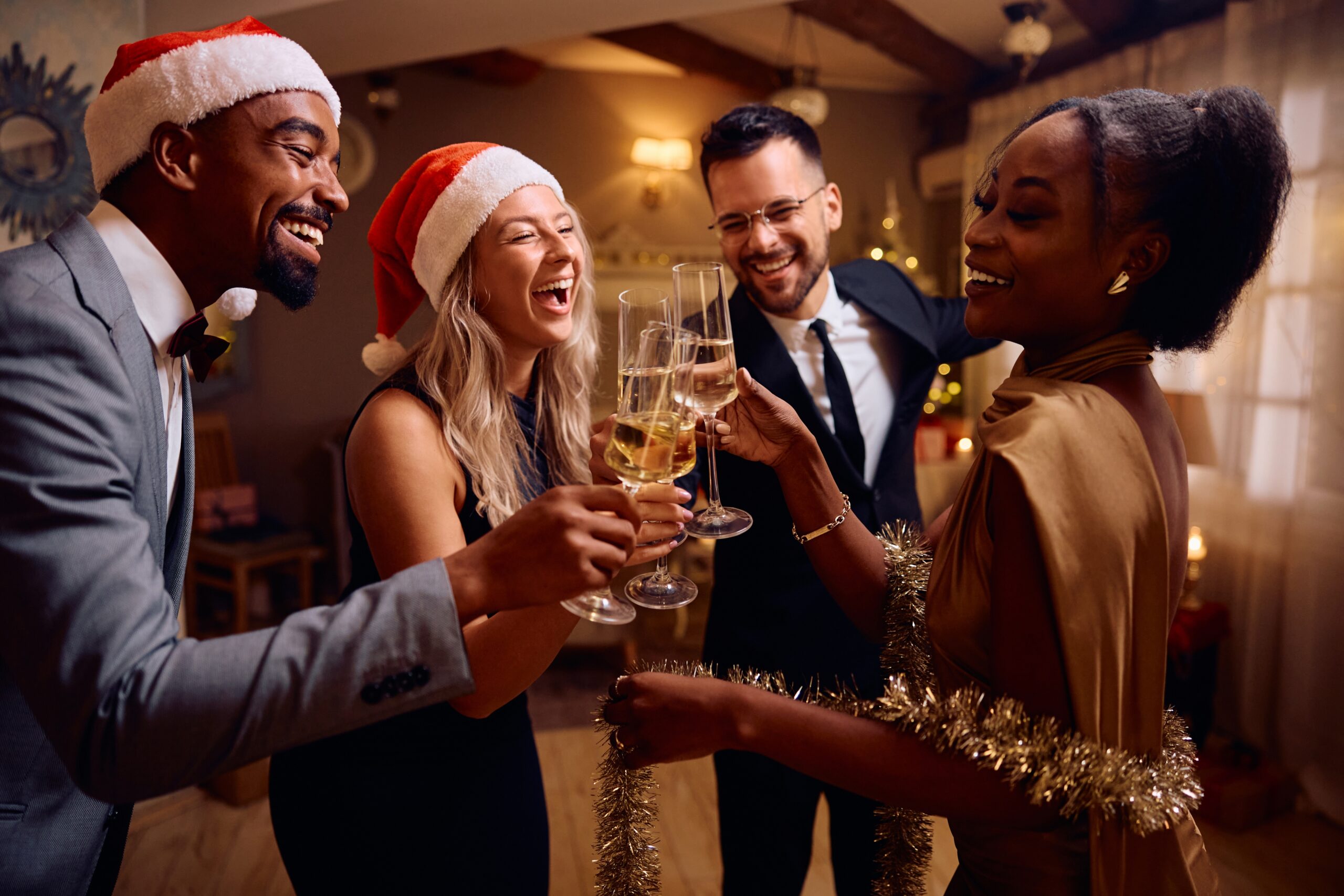 girls at a festive party