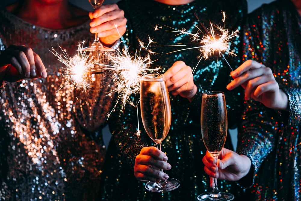 People celebrating new years eve